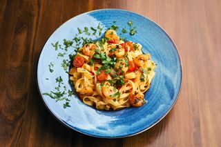 Tagliatelle al gamberi e aglio 450g