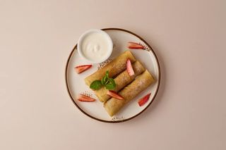 Блины с творогом