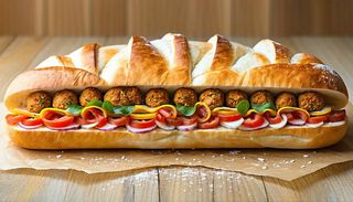 Menù panino falafel