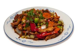 Svinjsko meso sa prilogom od povrća 420 gr