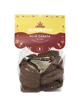 Quadrotti - Galletas De Chocolate Y Semillas De Cáñamo- 200Gr