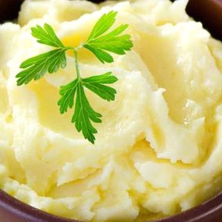 Puré de patatas (con mantequilla y leche). Comida Artesana