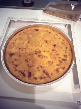 Farinata con salsiccia