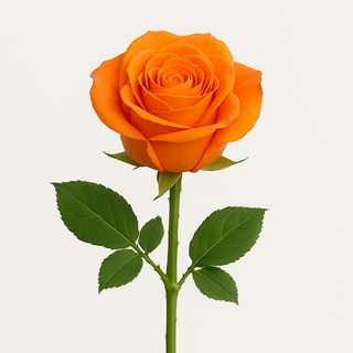 Rose Naturelle Orange Flamme