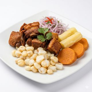 Chicharrón Con Mote