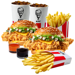 Биг Сандерс Бургер Дабл Комбо