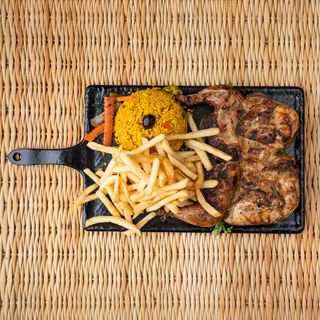 Coquelet Sur Feu De Bois