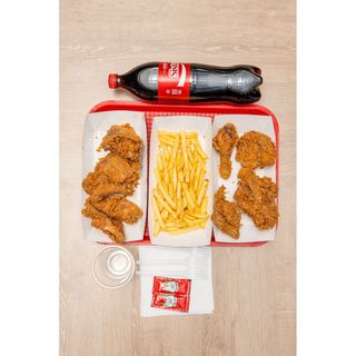 Festive combo with large fries & soda