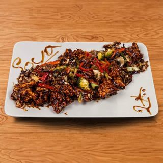 Piletina u curry sosu + Coca Cola