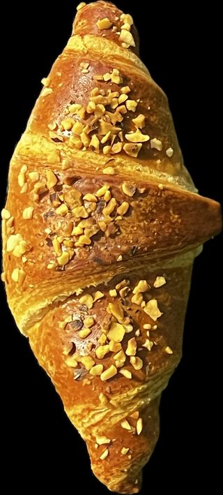 Croissant cu caramela si alune