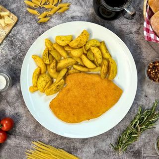 Cotoletta di pollo con patate