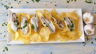 Tapa Papas Con Boquerones
