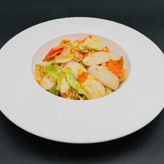 39. Gnocchi di riso con carne e verdure,uovo