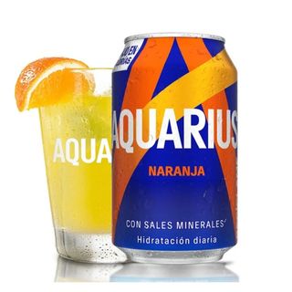 Aquarius Naranja lata 330ml.