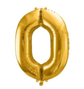 Cyferka 0 z helem ( żółta )