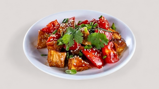 Салат Теплый баклажан