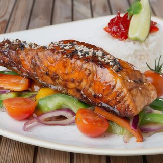 Salmón Teriyaki