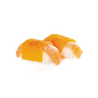 25. nigiri salmón cheddar (2 pzs.)