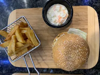 Double Cheeseburger Plat