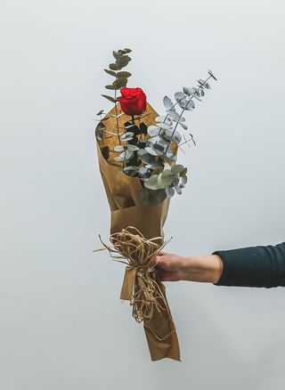 Rosa Eterna Roja Preparada 