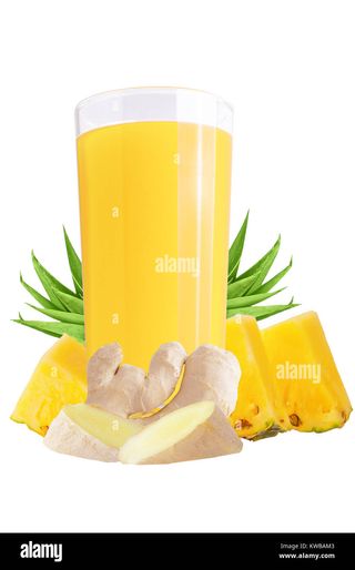 Jus d'ananas gingembre