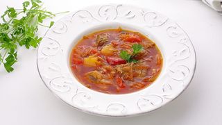 ბორშის პიკელებული კომბოსტოს წვნიანი