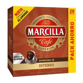 Café Intenso en Cápsulas Marcilla 20x5,2 Gr.