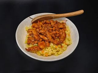 B02 Riso con pollo teriyaki