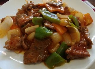 Ternera con salsa picante