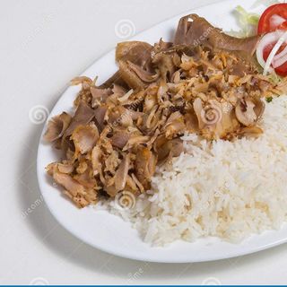 Arroz box con Carne mixto