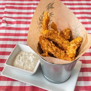 Tiras de pollo crujientes