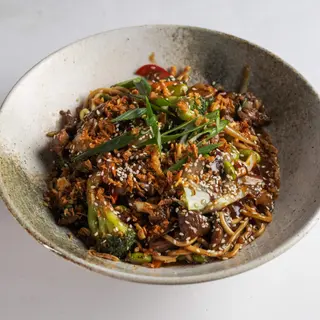Spicy wok beef i Coca-cola