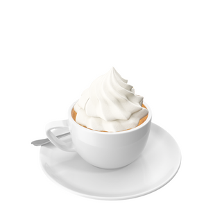 Espresso sa mlekom i šlagom