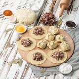 Манты с говядиной и картофелем