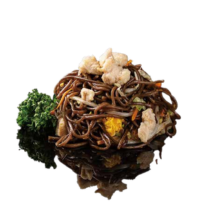 220. Yaki soba con pollo e verdure