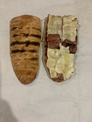 Grande cristalino (10x25) caliente beicon y queso 