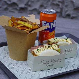 EGG BAO + Fresh Fries + 1 x soft drink