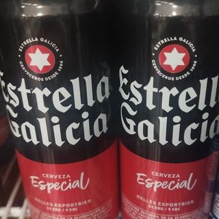 Lata de cerveza estrella Galicia 