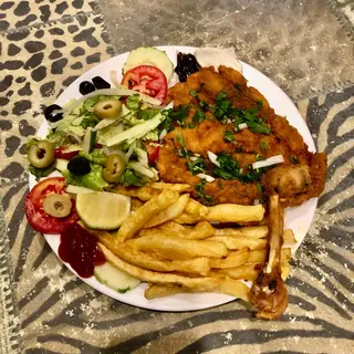 Plat Poulet pané