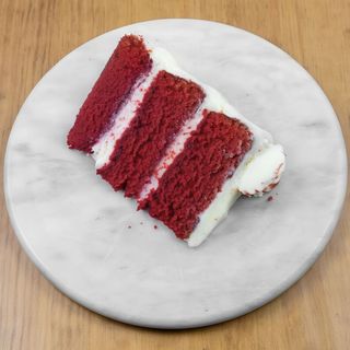Tarta De Red Velvet En Trozo