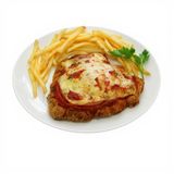 Milanesa De Jamón De Cerdo Con 4 Quesos