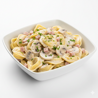 Tortellini Con Nata Y Champiñones