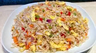 Mayai with rice and a side