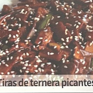 Tiras de ternera picantes