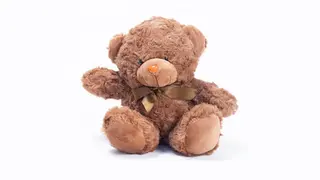 Plišani meda tamno braon - v
