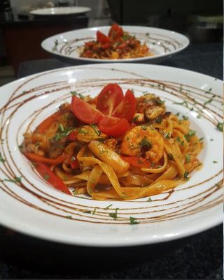 Pasta Frutti Di Mare Com Camarão