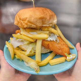 Panino con cotoletta di pollo