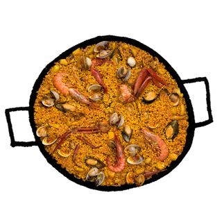Paella o Fideua  de marisco