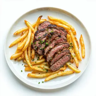 66. Cerdo Con Patatas Fritas