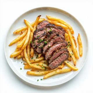 66. Cerdo Con Patatas Fritas